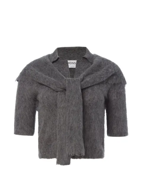 Monse cropped scarf-detail sweater