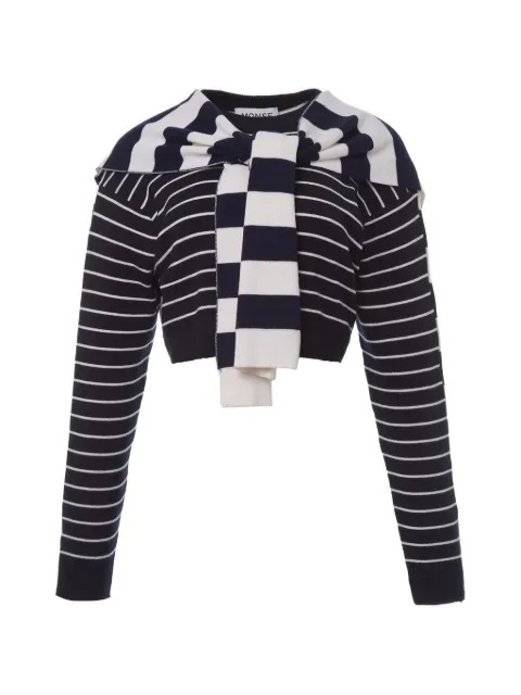 Monse striped cropped sweater