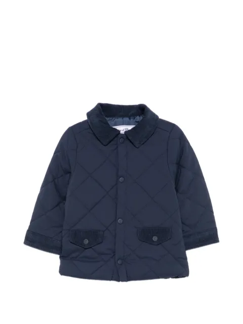Tartine Et Chocolat corduroy-trim quilted jacket