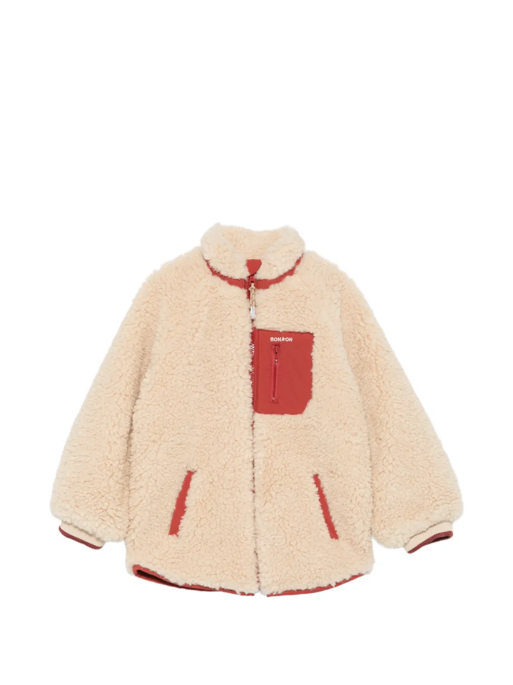 Bonton Pao zip-up fleece jacket - Toni neutri