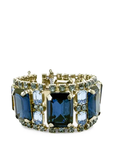 Jennifer Gibson Jewellery oversize Sapphire Crystal armbånd fra 1950'erne