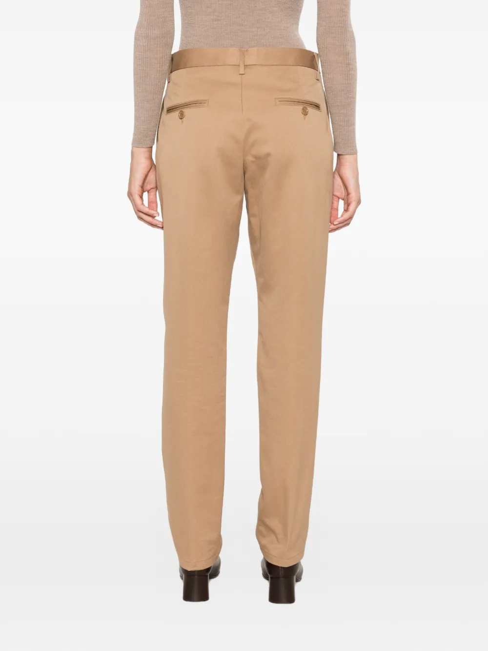 ASPESI Geplooide broek Beige