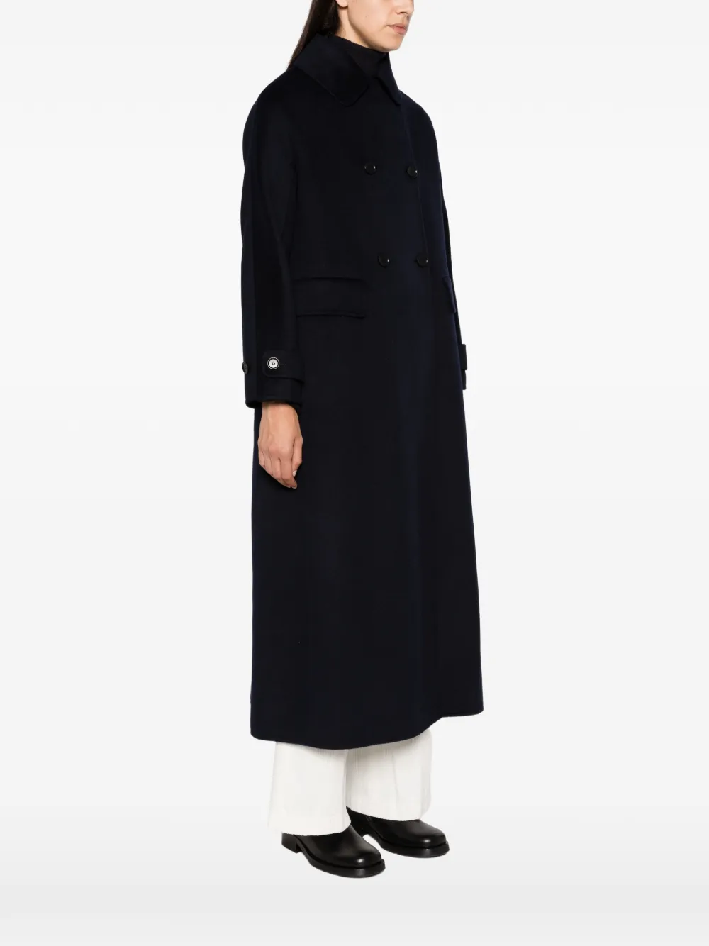 ASPESI Jas met dubbele rij knopen Blauw