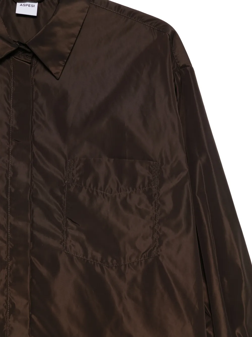 ASPESI Diana chest-pocket shirt Bruin