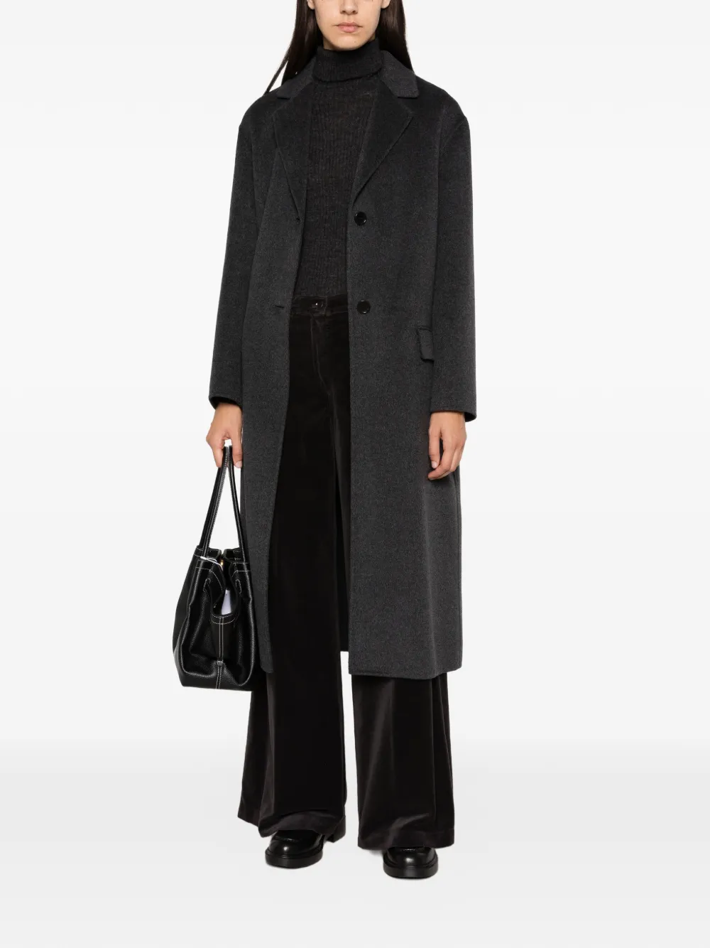 ASPESI Fluwelen broek Grijs