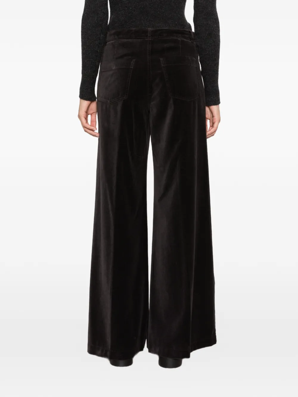 ASPESI Fluwelen broek Grijs