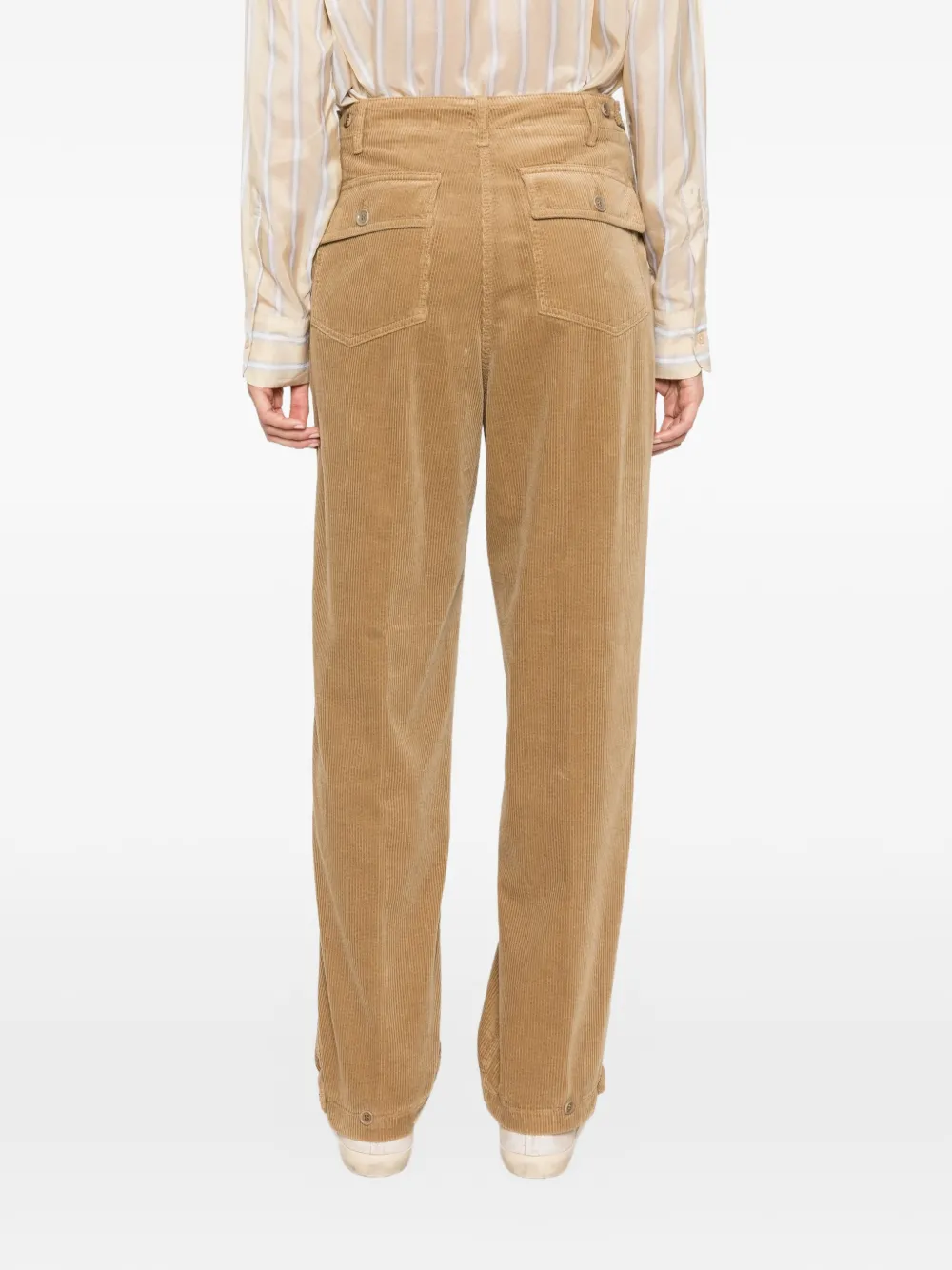 ASPESI Ribfluwelen broek Beige
