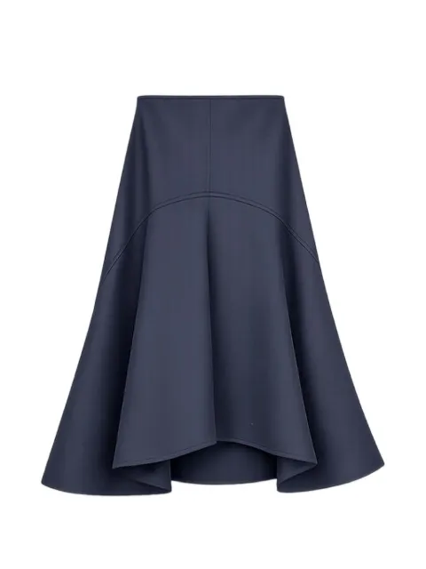 Plan C panelled asymmetric midi skirt