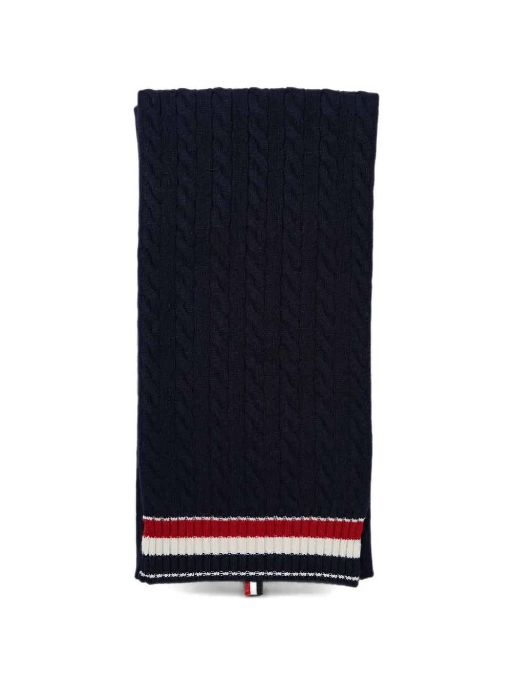 Thom Browne cable and rib scarf