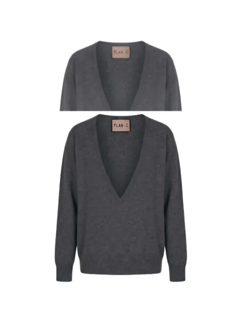 Plan C V-neck sweater