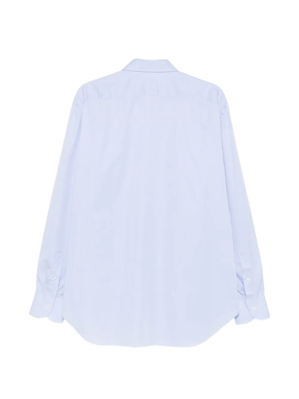 Cesare Attolini spread-collar button-up shirt Blauw