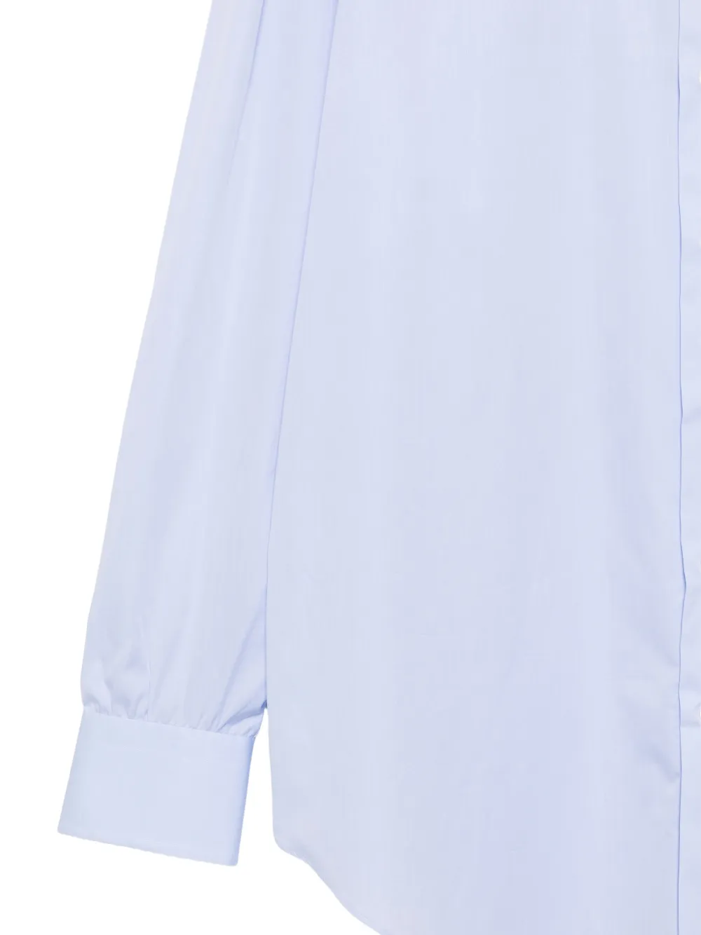 Cesare Attolini spread-collar button-up shirt Blauw