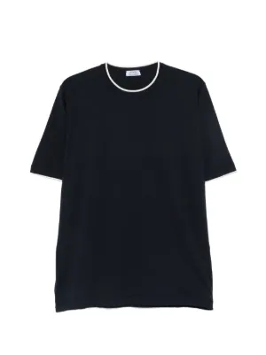 Gucci Silk Cotton T-shirt With Embroidery | Blue | FARFETCH JO