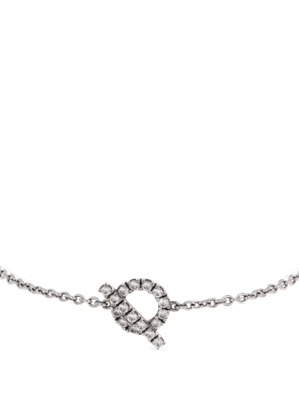 Hermès Pre-Owned Finesse 18K White Gold and Diamonds bracelet - Silber