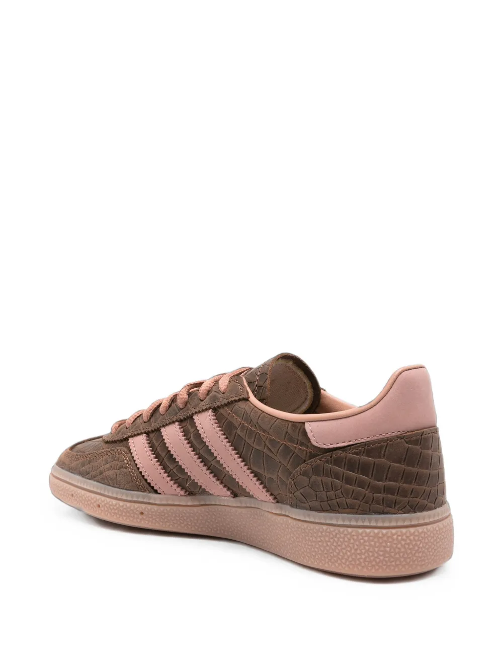 adidas Handball Spezial croc-effect leather sneakers Bruin