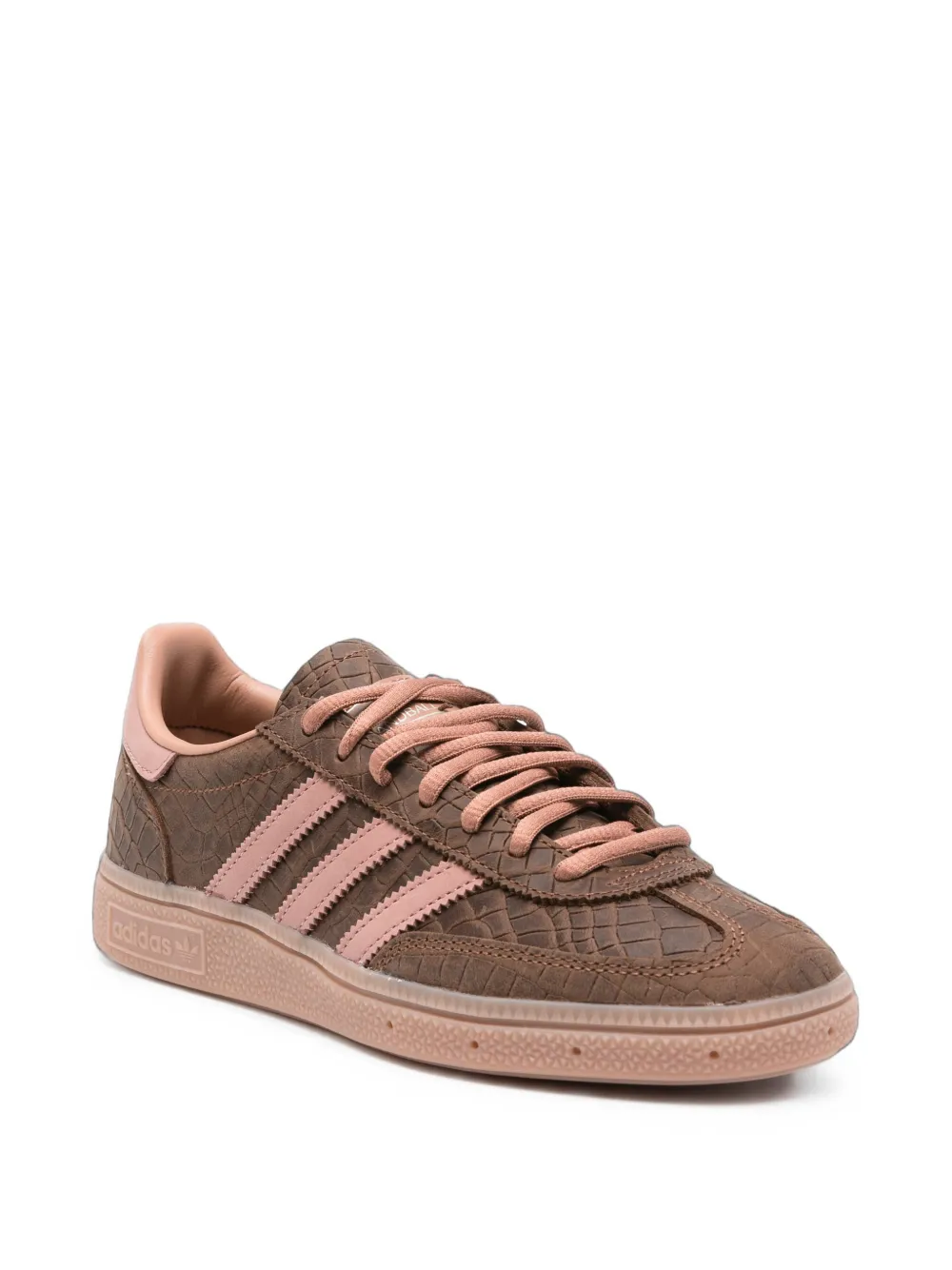 adidas Handball Spezial croc-effect leather sneakers Bruin