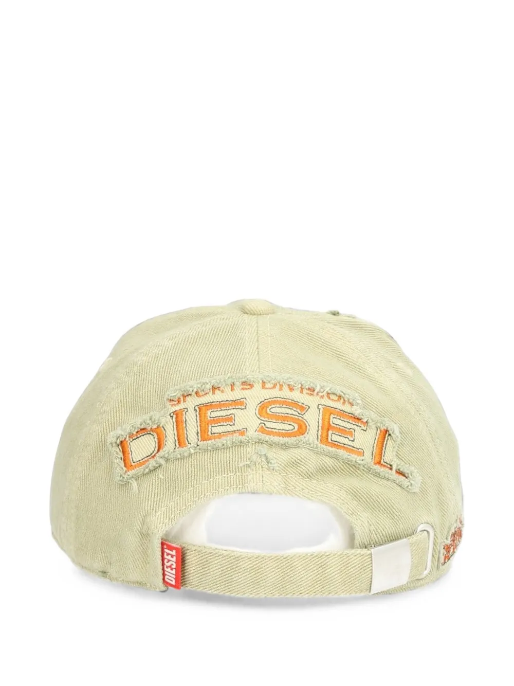 Diesel Honkbalpet met geborduurd logo Beige