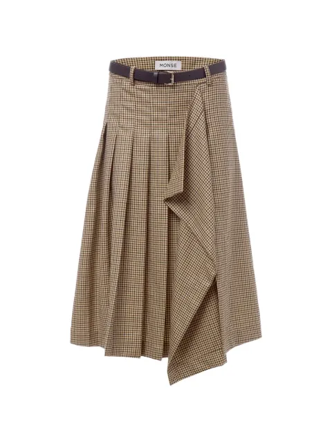 Monse pleated wrap midi skirt