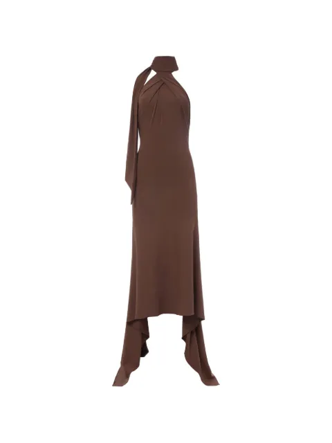 Monse twist-front asymmetric midi dress