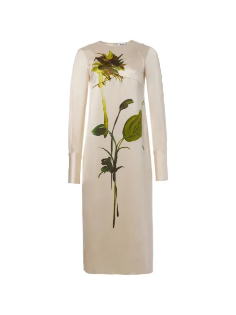 Monse deconstructed sunflower-print midi dress