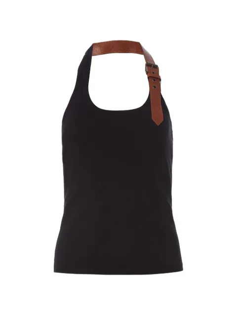 Monse belt-detail halterneck top