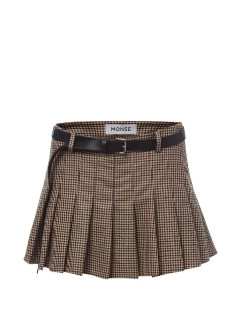 Monse pleated belted mini skirt 
