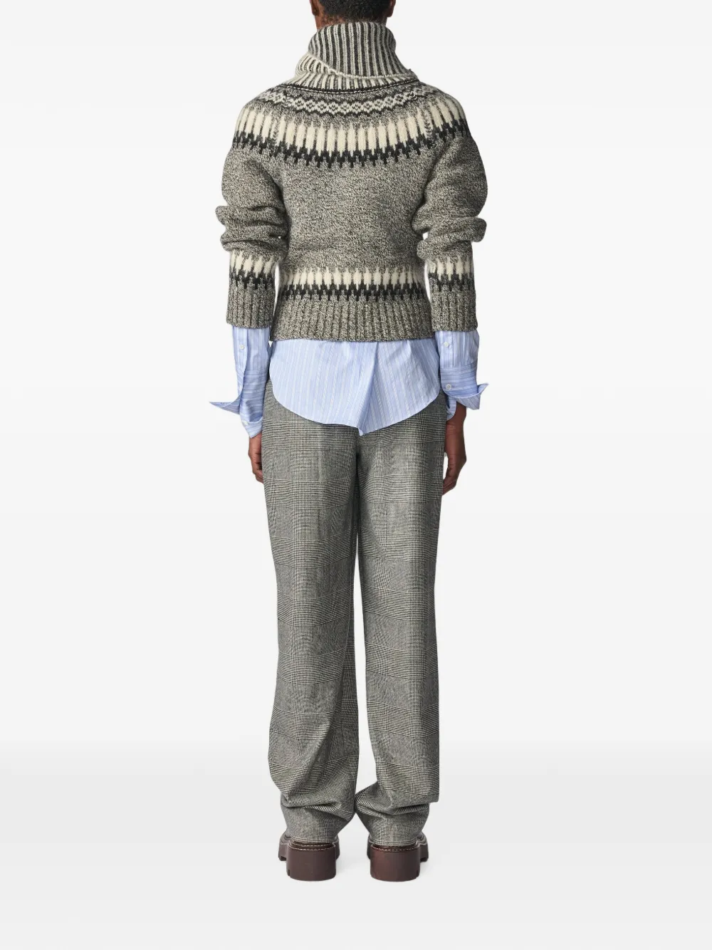 Monse Fair Isle coltrui Grijs