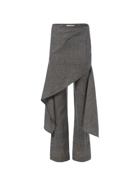 Monse asymmetric skirt-overlay trousers
