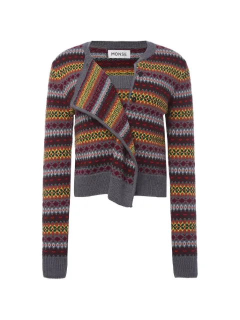 Monse Fair Isle cascade cardigan set
