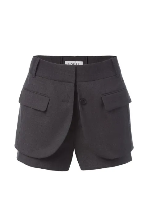Monse tailored jacket-front shorts
