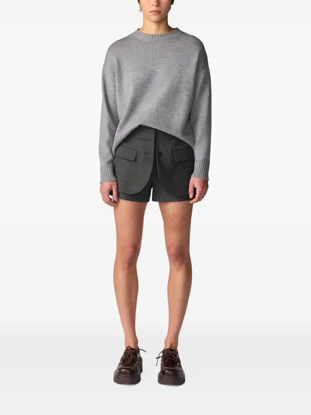 Monse Shorts met getailleerd jackvoorpand Grijs