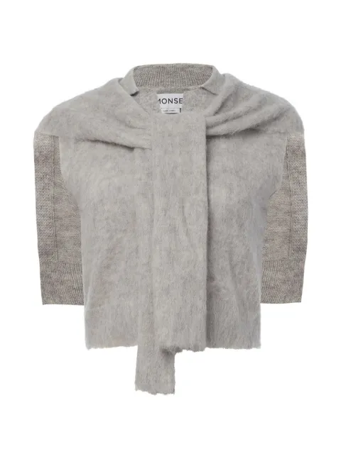 Monse scarf-layered sleeveless sweater
