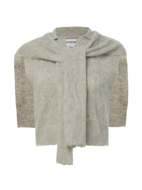 Monse scarf-layered sleeveless sweater