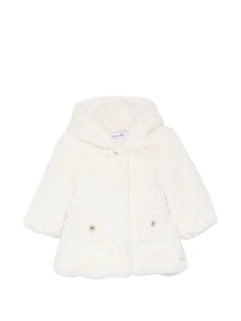 Tartine Et Chocolat faux-fur hooded coat