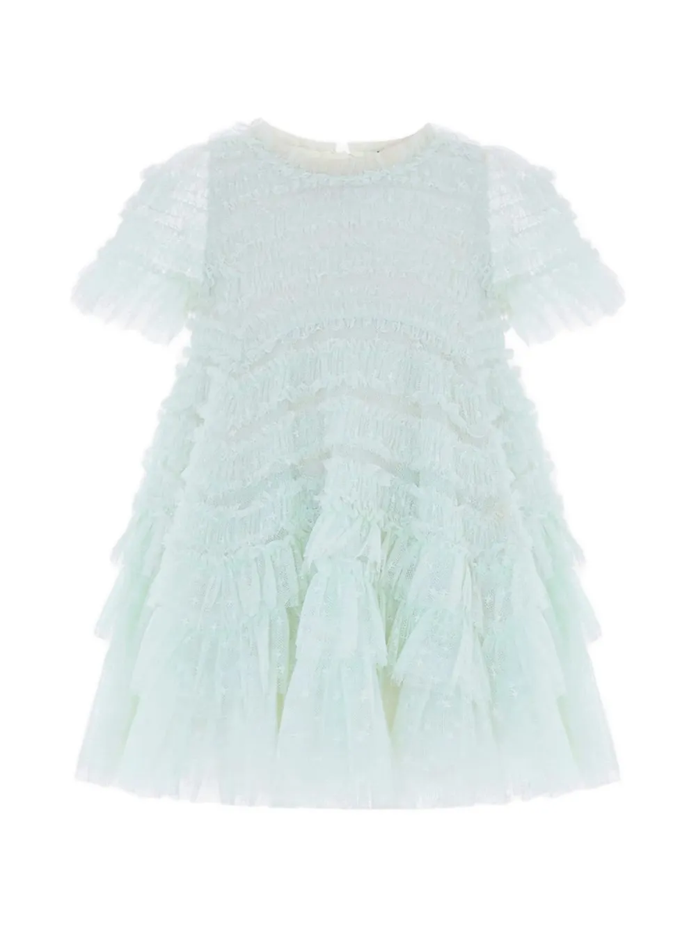 NEEDLE & THREAD KIDS Valentine ruffled tulle dress - Blu