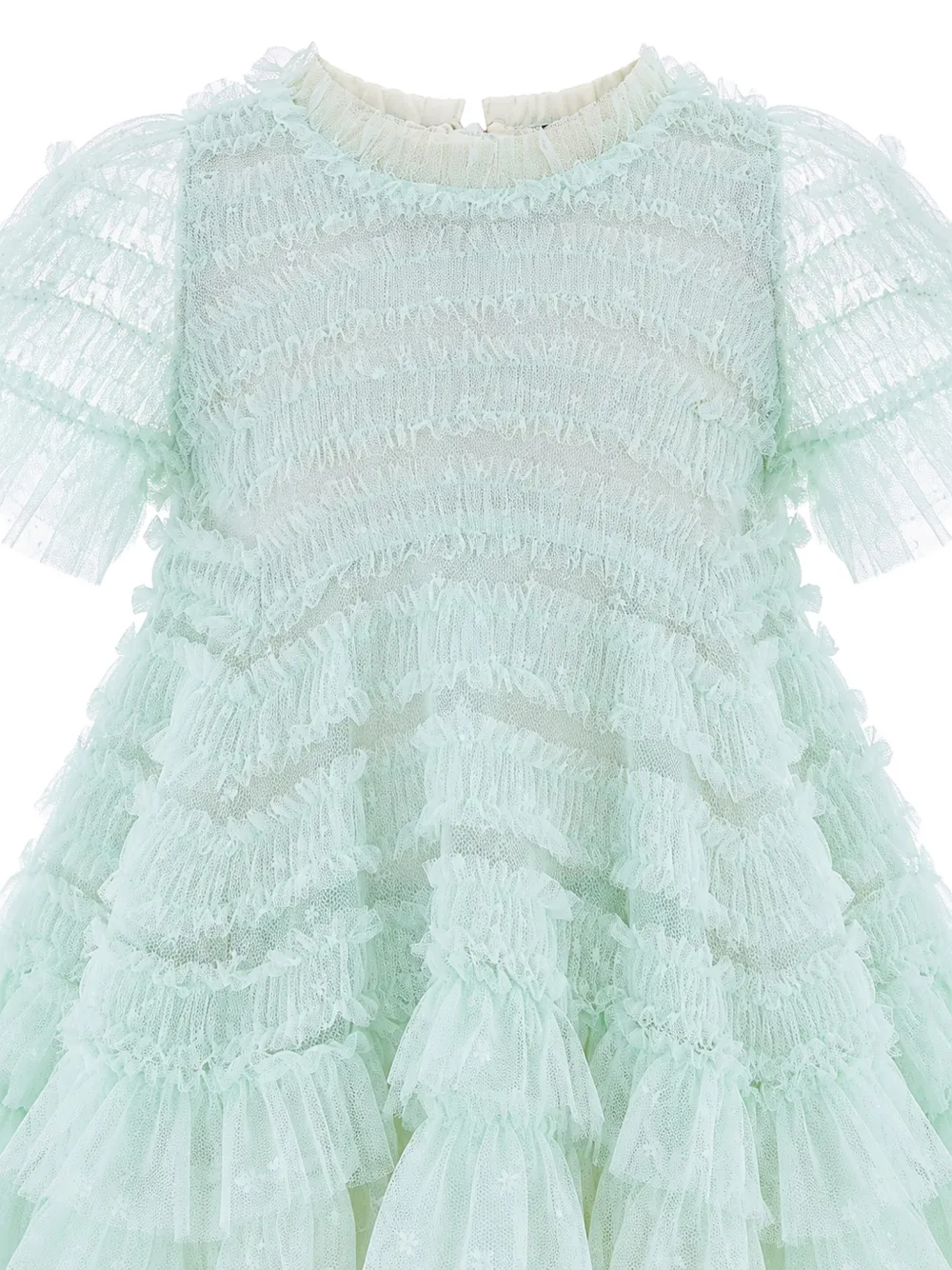 NEEDLE & THREAD KIDS Valentine ruffled tulle dress Blauw