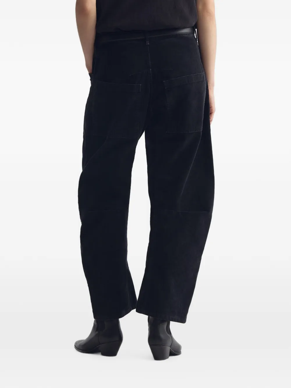Nili Lotan Ribfluwelen broek Zwart