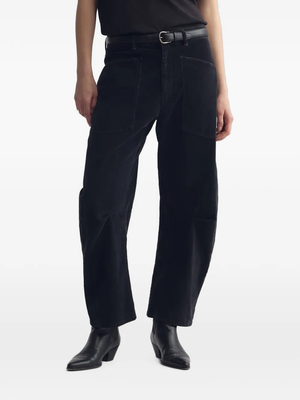 Nili Lotan Ribfluwelen broek Zwart