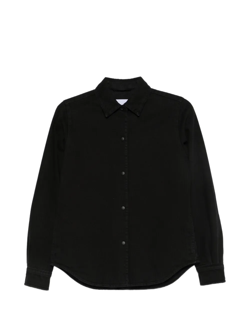 ASPESI press-stud curved-hem shirt