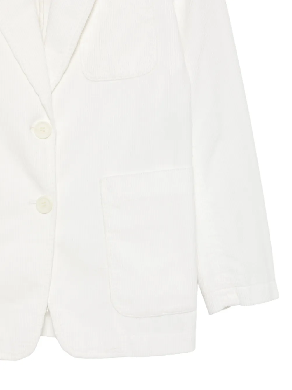 ASPESI Ribfluwen blazer Wit