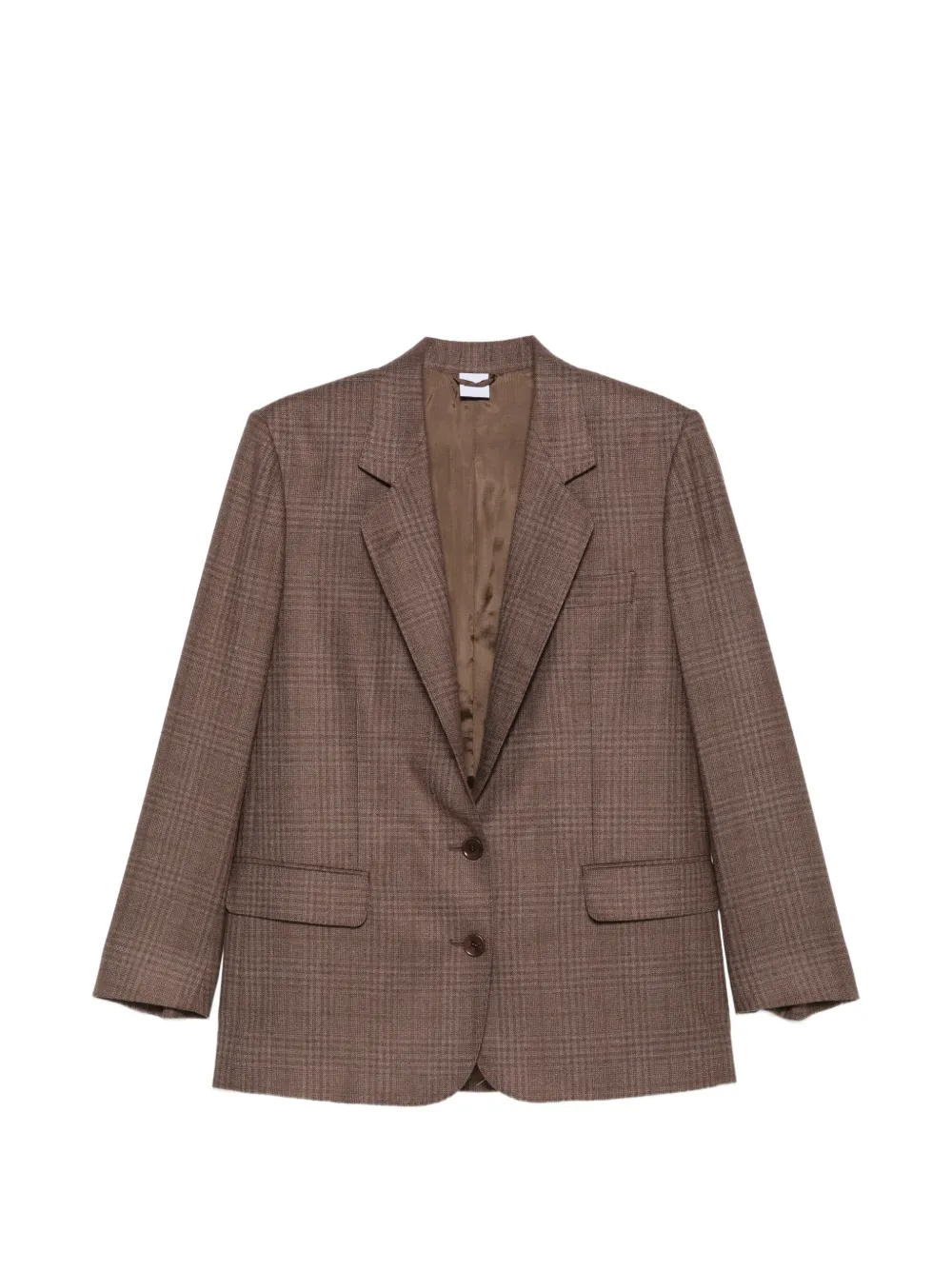 ASPESI Blazer a quadri con revers classici - Marrone