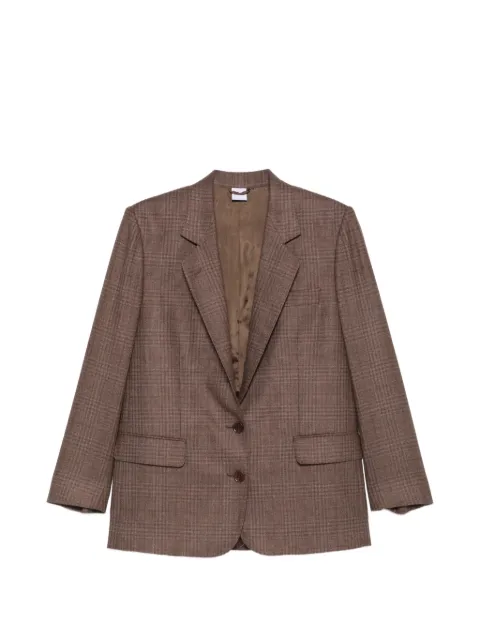ASPESI check-pattern notched-lapel blazer