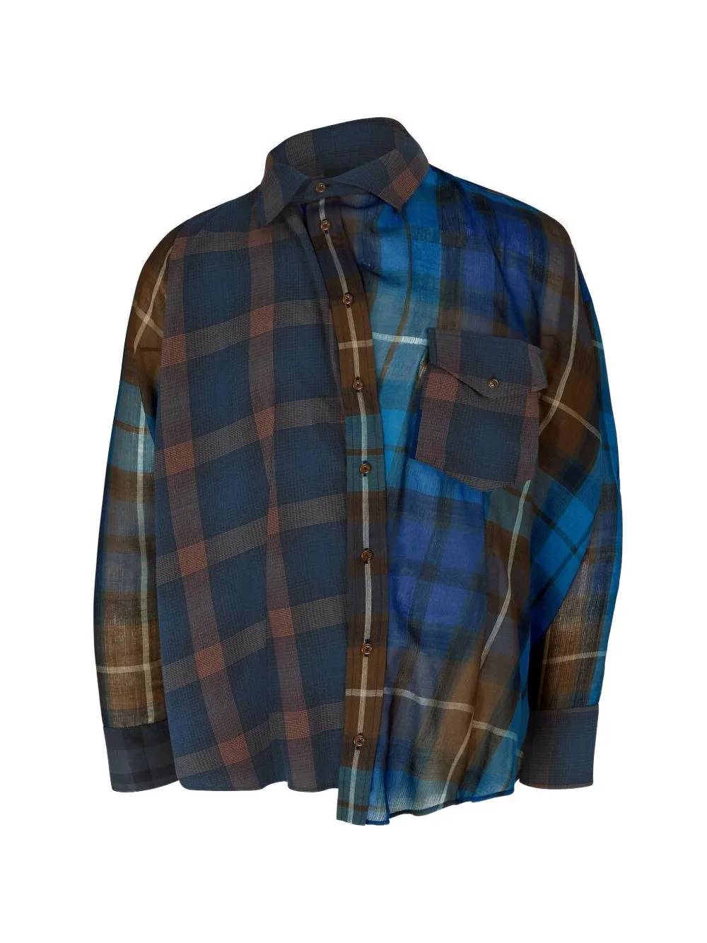 Vivienne Westwood Chaos geruit overhemd Blauw