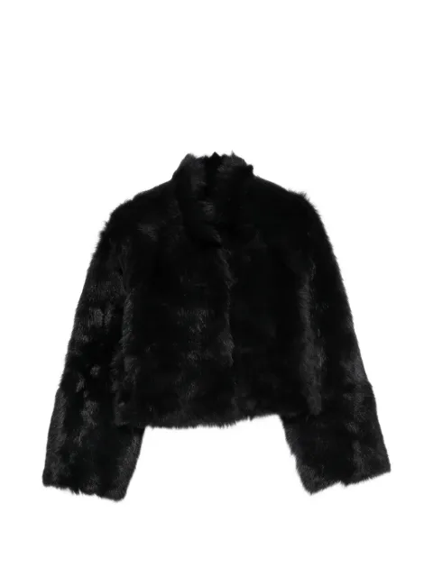Nour Hammour Cameron funnel-neck lamb-shearling jacket