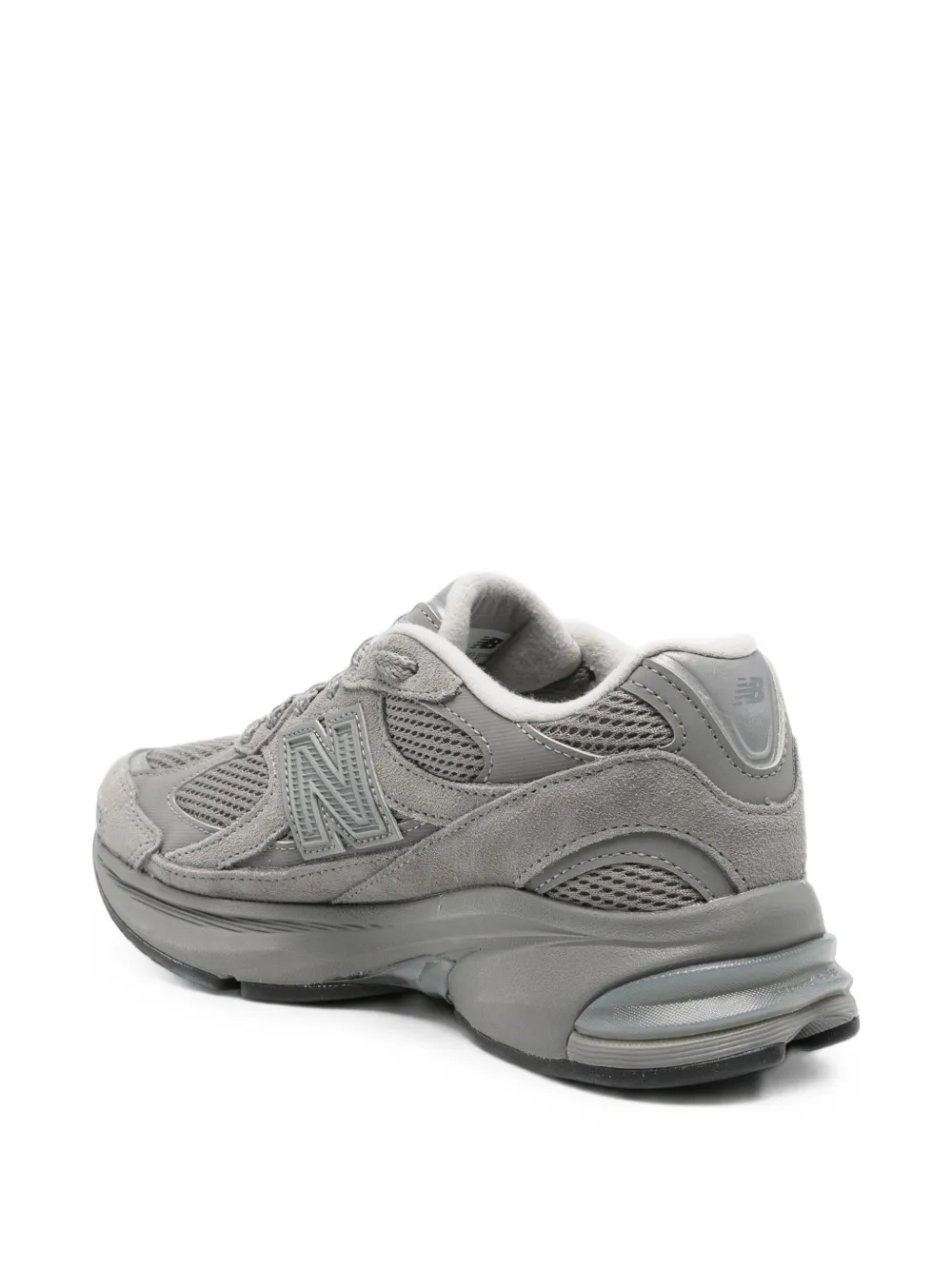 New Balance logo-patch panelled sneakers Grijs