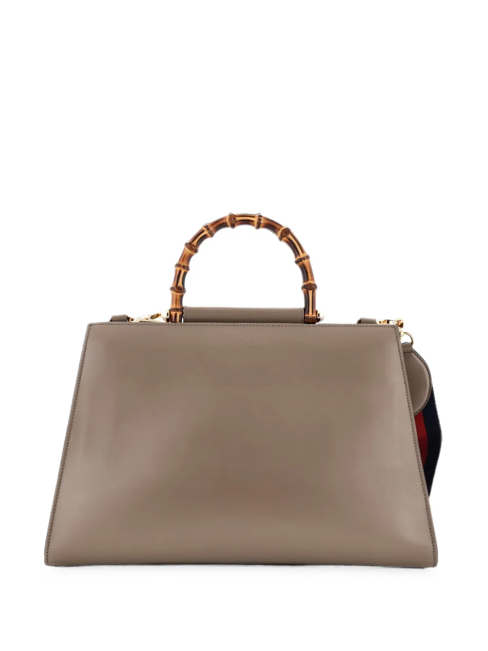 Gucci Pre-Owned Nymphaea Top Handle Bag Leather Medium tote bag - Marrone