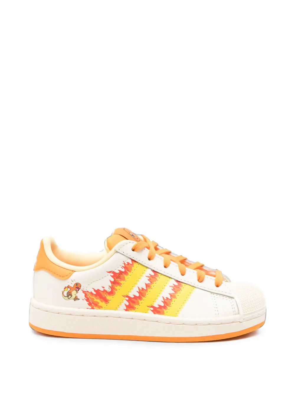 adidas Kids Superstar II C Pokémon-print lace-up sneakers - Toni neutri