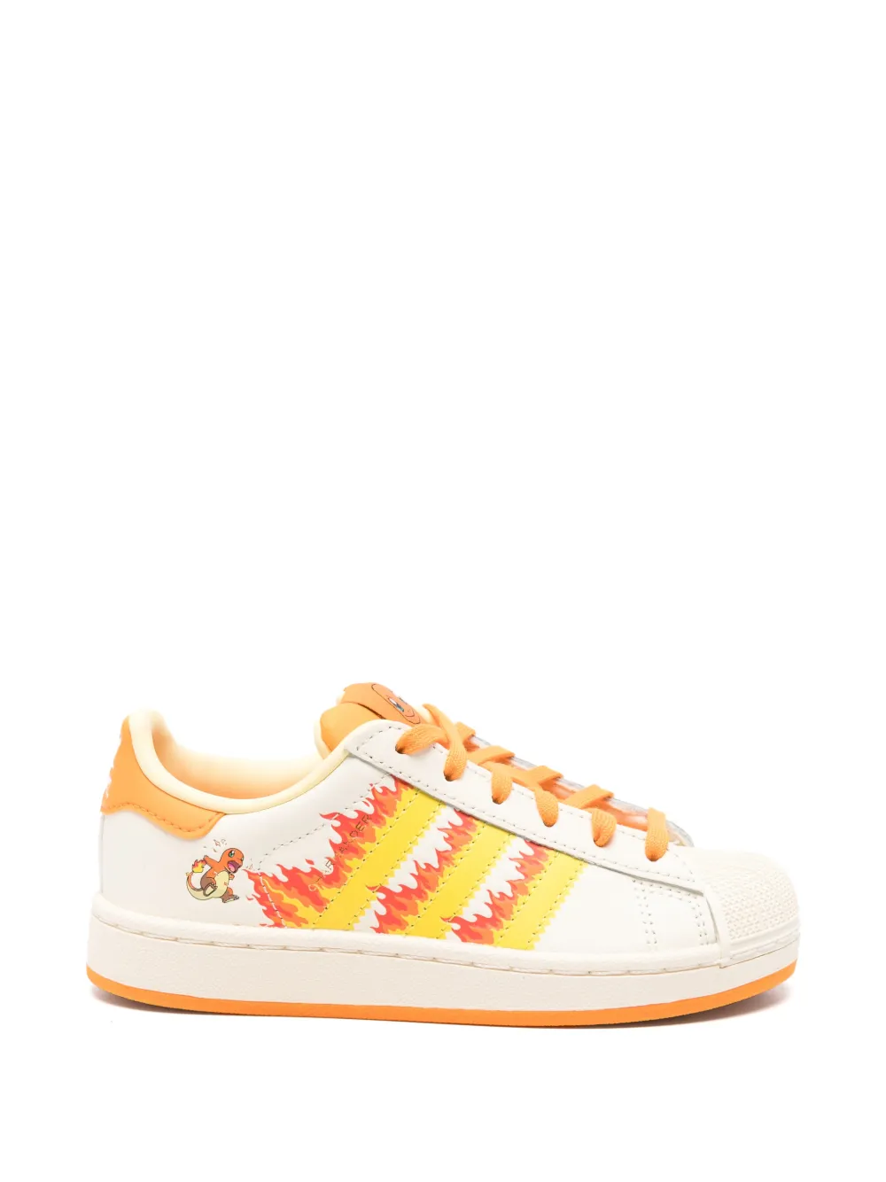 adidas Kids Superstar II C Pokémon-print lace-up sneakers - Toni neutri