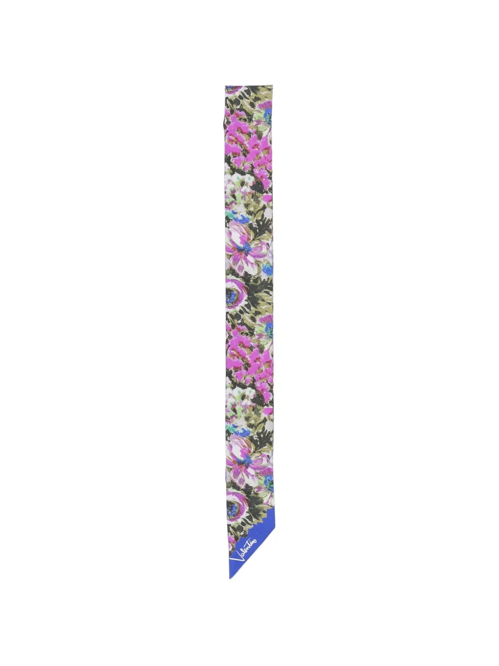 Valentino Garavani logo-print scarf - Blu