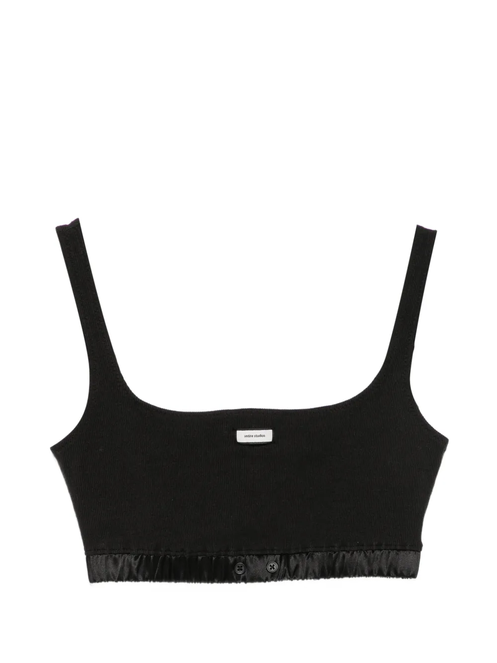 ENTIRE STUDIOS logo-patch cropped top